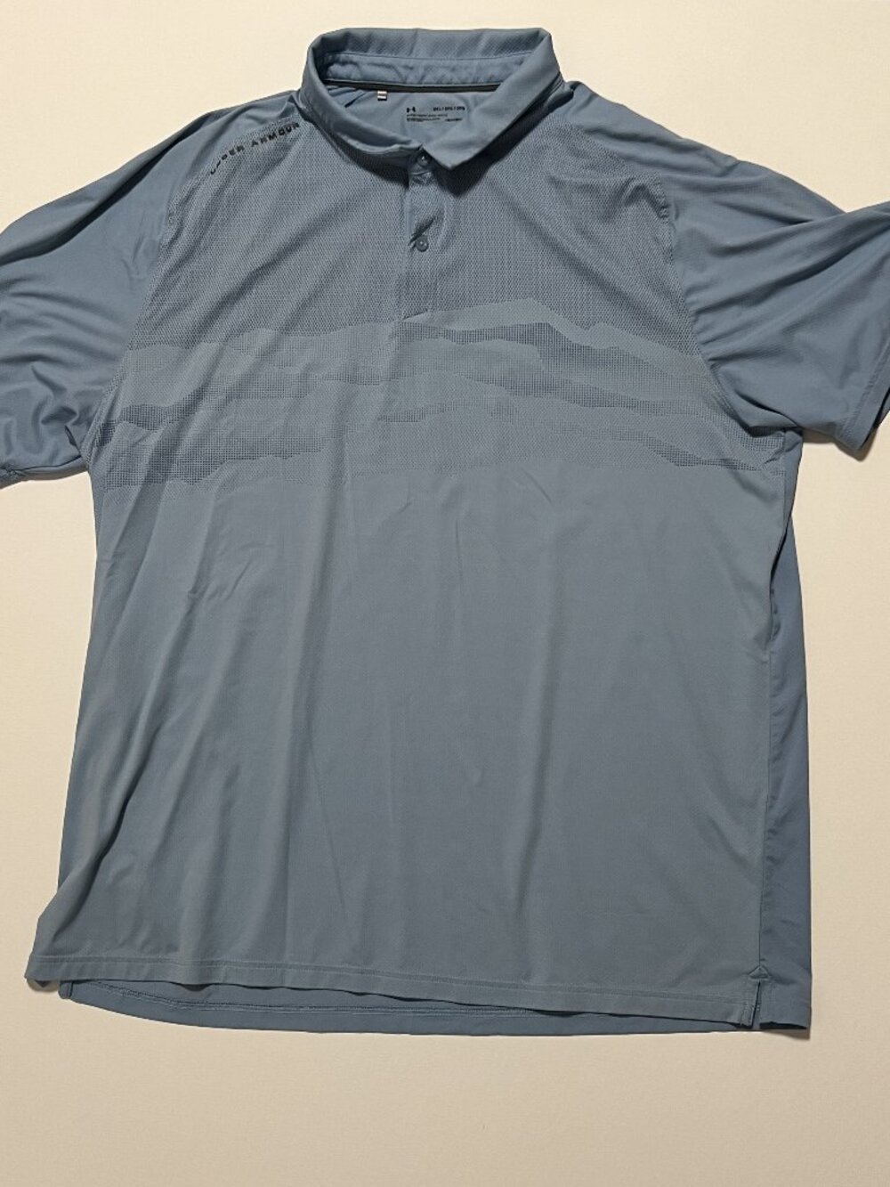 Under Armour Heatgear Polo Shirt Golf Performance Stretch Blue Men's size 3XL